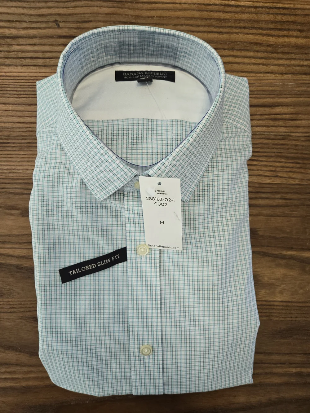 Banana Republic Button Down Shirt NON-IRON Tailored SLIM FIT Size M